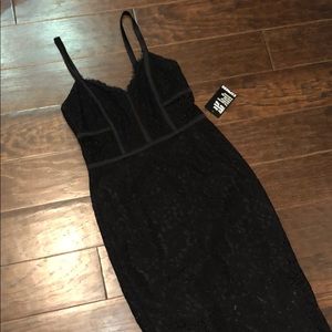 NWT EXPRESS BLACK LACE DRESS